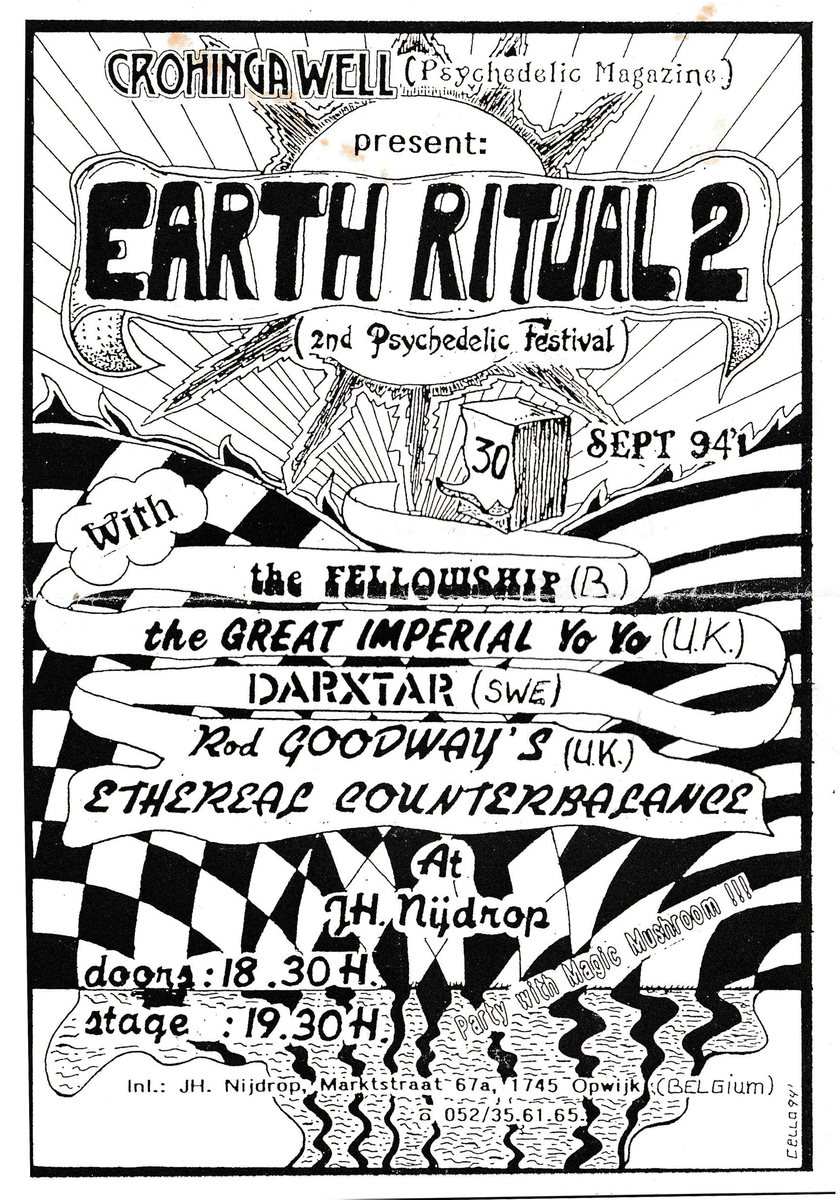 Earth Ritual II poster, Muziekcentrum Nijdrop
